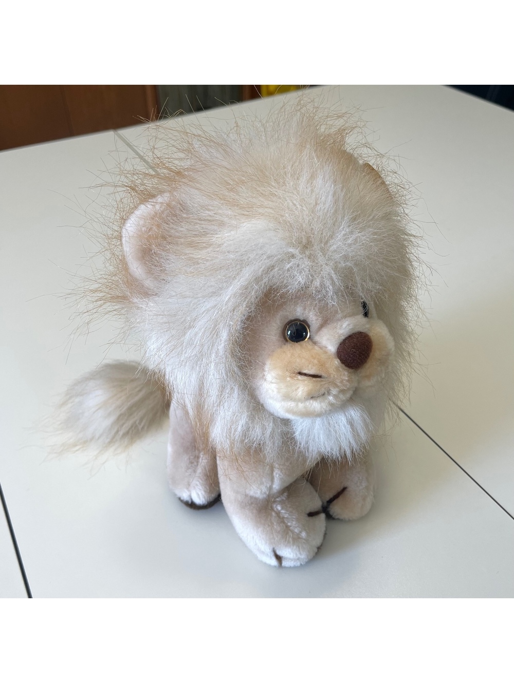 Vintage Joy Times Small Lion Stuffed Animal Toy